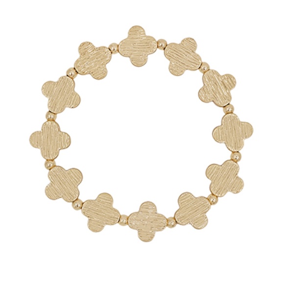 Textured Clover Bracelet